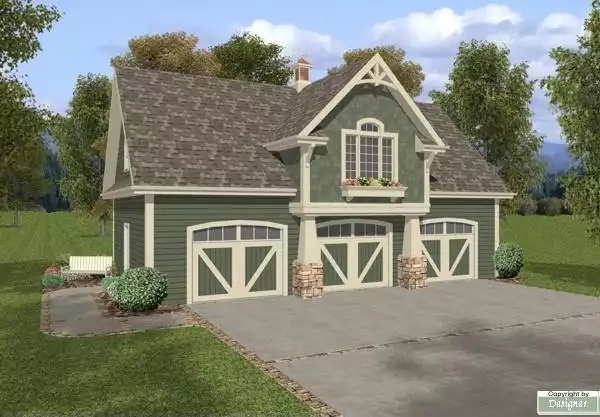 image of small craftsman house plans with garage plan 7125